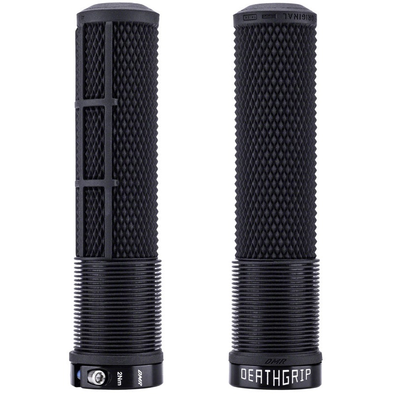 DMR DeathGrip 2 Flangeless Grips – Thick, Lock-On, Black