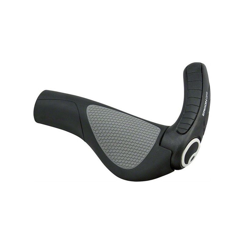 Ergon GP3-S Grips – Black-Gray Black – Gray Small