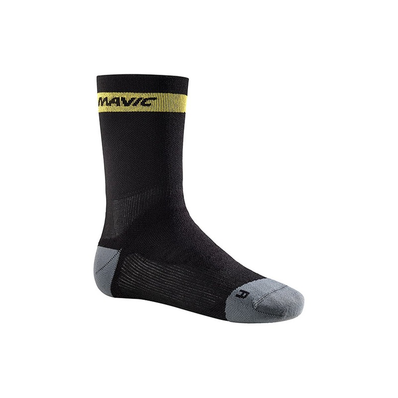 Mavic Ksyrium Elite Thermo Sock – Black-Dark Cloud Black – Dark Cloud Small