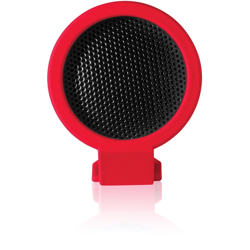 Outdoortech Buckshot 2.0 Portable Bluetooth Speakers  Rugged, Compact, Waterproof, for Outdoor Adventures, Cycling, Beach, and Travel RED