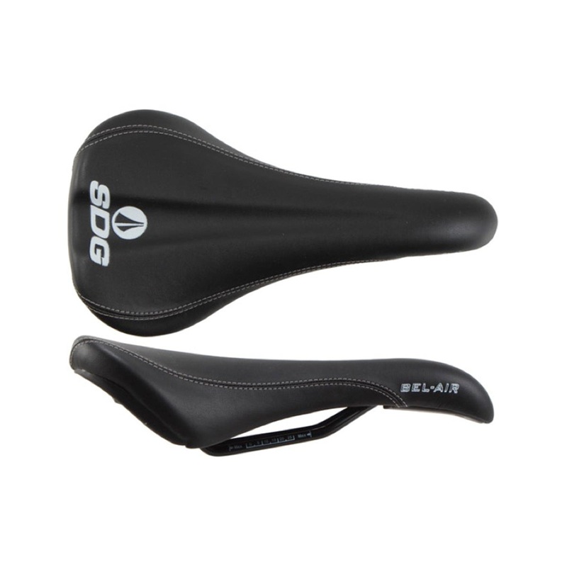 SDG Bel Air RL Steel MTB Saddle – Black-White Black – White