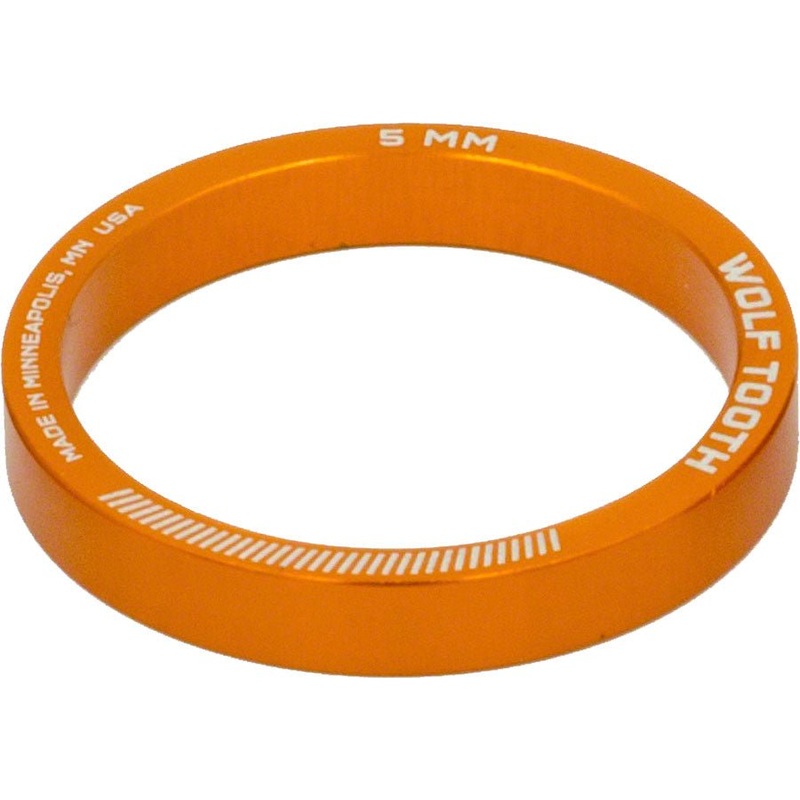 Wolf Tooth Headset Spacer 5 Pack 5mm Orange
