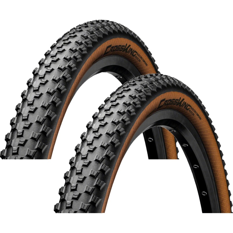 Continental Cross King 29×2.20 Tubeless Mountain Bike Tire with Black Chili Compound & ProTection (Quantity: 2) 1019660000