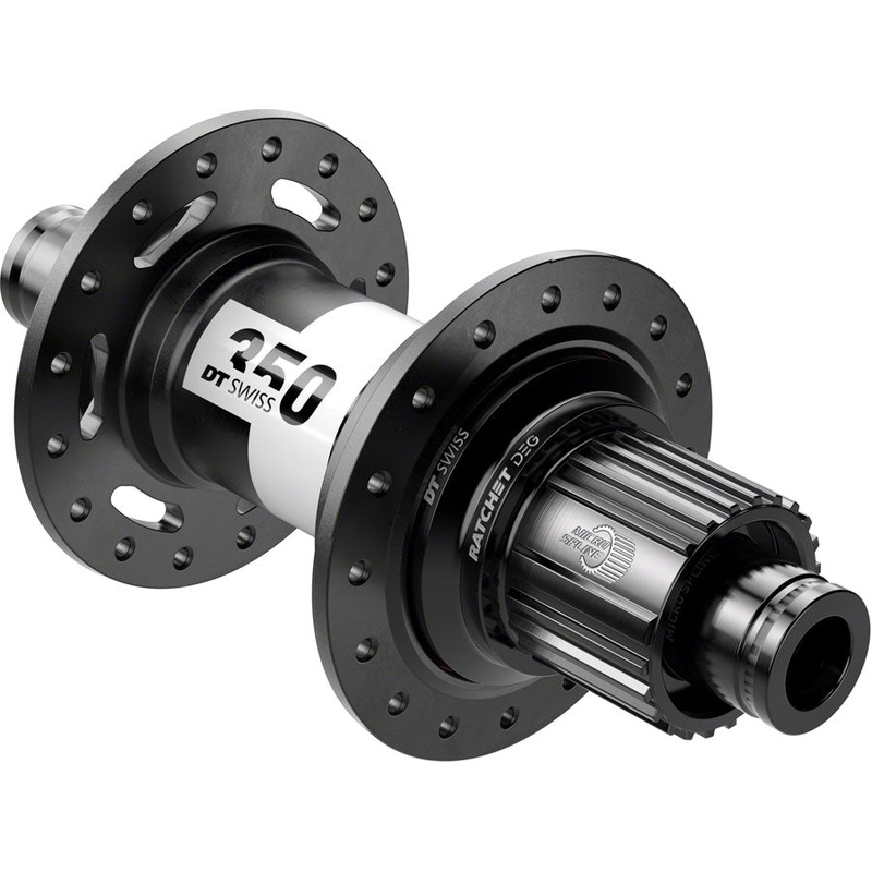 DT Swiss 350 DEG Rear Hub – 12 x 148mm, Center-Lock, Micro Spline, Black, 32H, 72pt