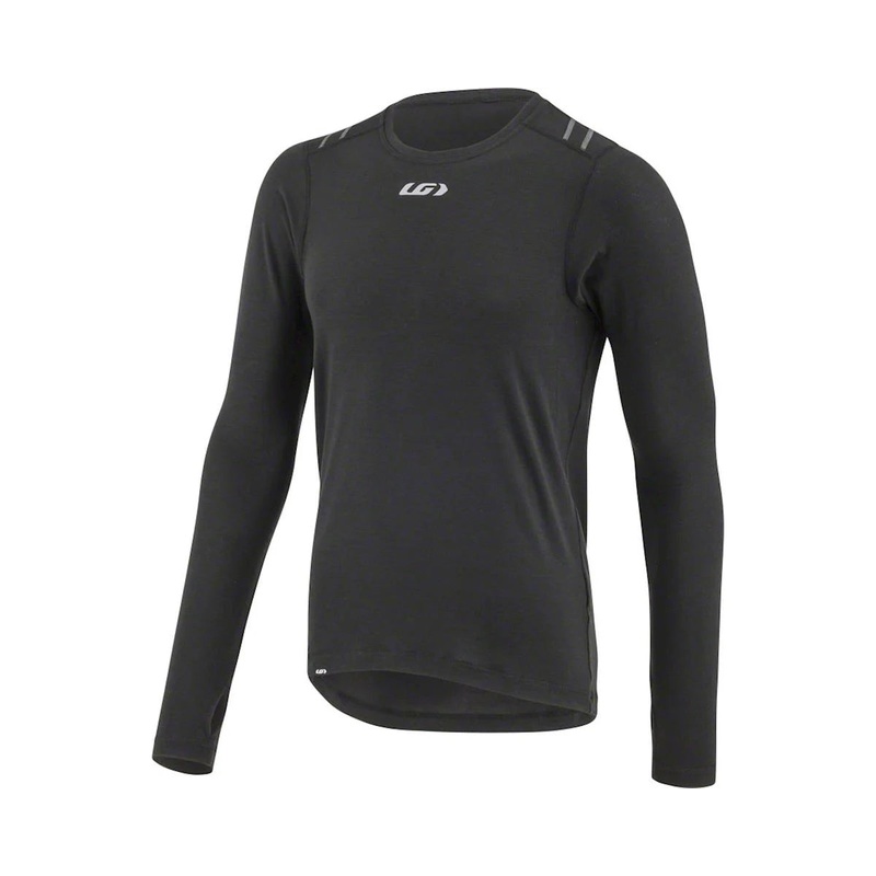 Louis Garneau 2004 Long Sleeve Base Layer – Black Black Small