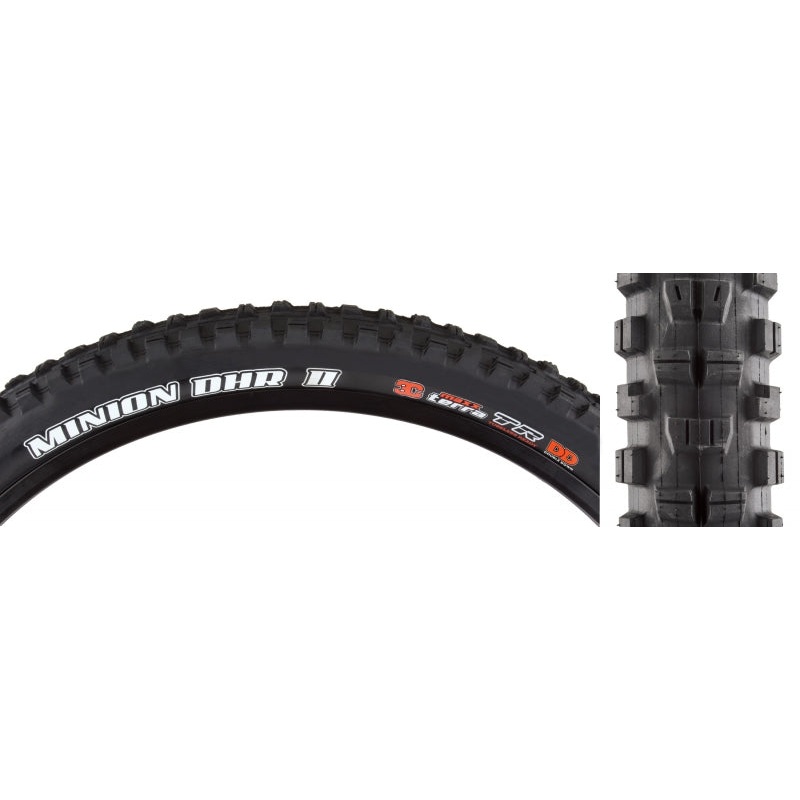 Maxxis Minion DHR II Tire – 29 x 2.3 Tubeless Folding Black 3C MaxxTerra DD