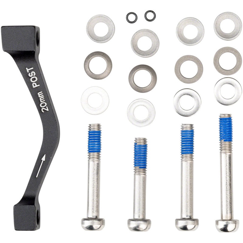 SRAM/ Avid 20mm Post-Mount Disc Caliper to Post Mount Frame/Fork Adaptor with Stainless Bolts Kits for Regular and CPS