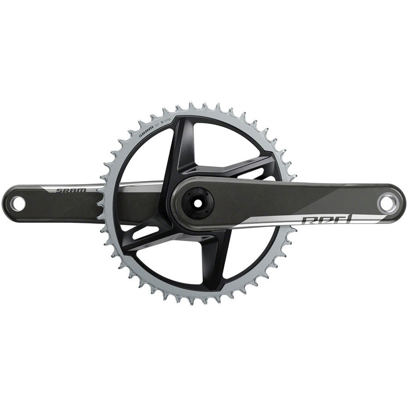 SRAM RED 1 AXS Crankset – 175mm, 12-Speed, 46t, 8-Bolt Direct Mount, DUB Spindle Interface, Natural Carbon, D1