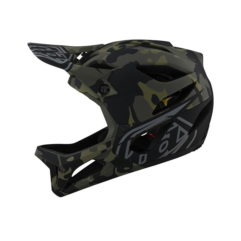 Troy Lee Designs Stage Full Face Helmet – Camo Olive Camo Olive Medium/Large