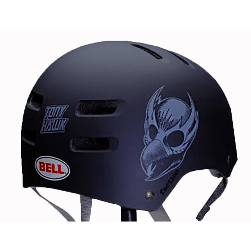 Bell Faction Classic Tony Hawk Skate Helmet – Black Black Small