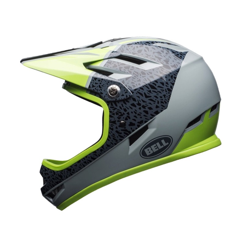 Bell Sanction Full Face Helmet – Gloss Smoke-Pear Reparation Gloss Smoke – Pear Reparation Small