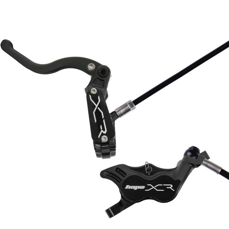 Hope XCR Pro E4 Disc Brake and Lever Set – Front Hydraulic Post Mount Black