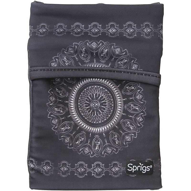 Sprigs Banjees 2 Pocket Wrist Wallet – Batik Gray Money & Document Carrier