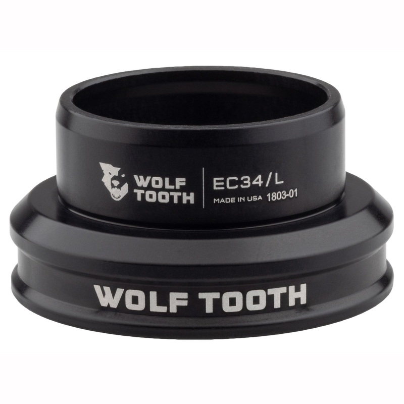 Wolf Tooth Premium Headset – EC34/30 Lower, Black Stainless Steel Bearings
