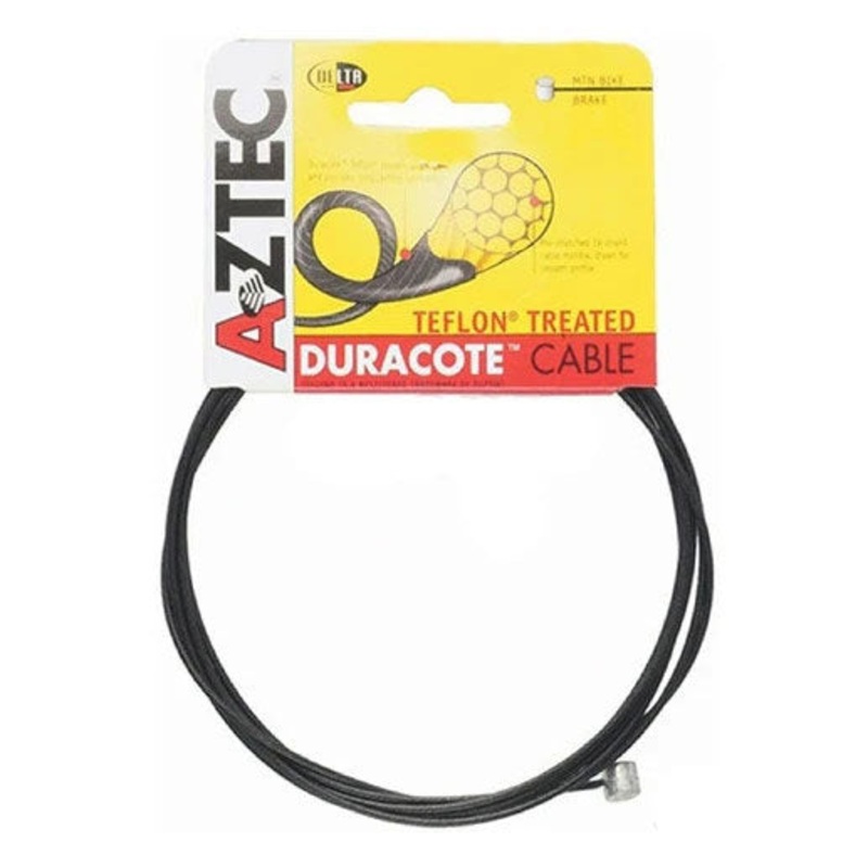 Aztec DuraCote Mountain Bike Brake Cables  Pre-Stretched Teflon Coated 19-Strand Inner Cable for Durable, Smooth Braking Performance Brake (Mountain)