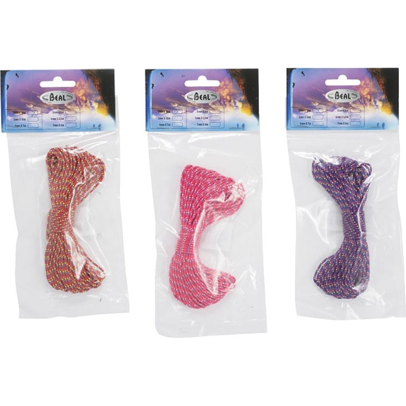 Beal Nylon Accessory Cord Pack  Assorted Colors, 2mm to 7mm, CE Certified, Durable, Multi-Use, Knots & Prusiks for Climbing, Camping & Outdoor Sports 2MM