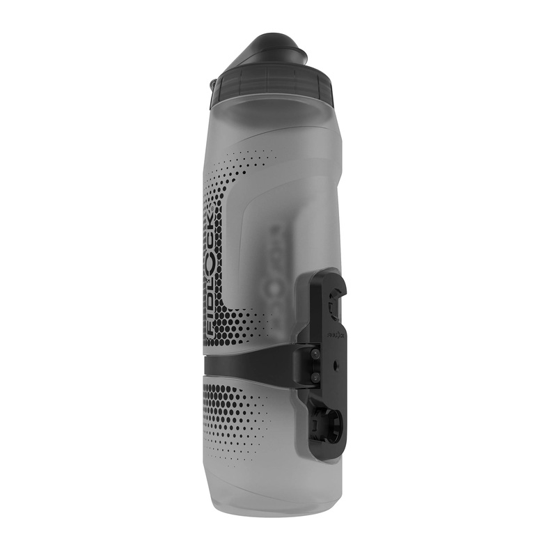 Fidlock Twist 800ml BPA-Free Leakproof Water Bottles  Compatible with TWIST Bases, Self-Sealing Cap, Stylish & Dishwasher Safe for Cycling Enthusiasts Transparent Black