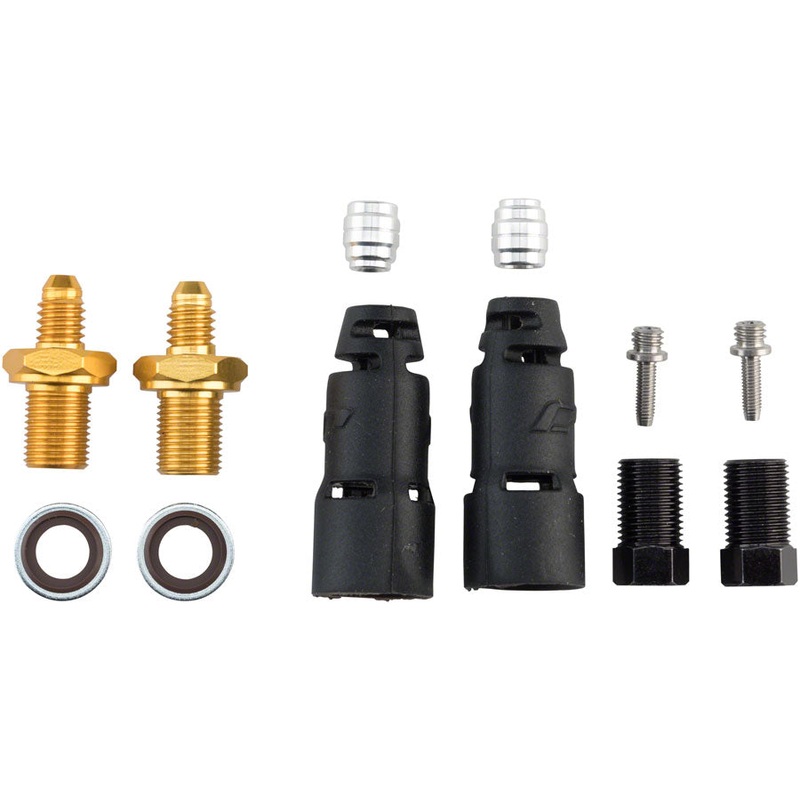 Jagwire Pro Disc Brake Hydraulic Hose Quick-Fit Adapters Shimano XTR Deore XT SLX LX Hone Deore Alfine Metrea Alivio Acera