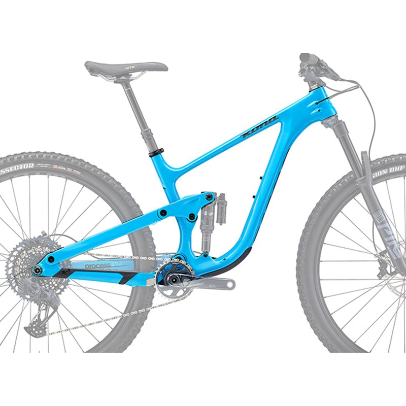 Kona Process 134 CR/DL 29 Frame – Gloss Azure Blue – 2022 Gloss Azure Blue Small