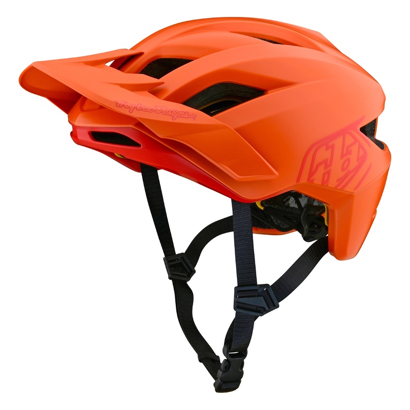 Troy Lee Designs Flowline MTB Helmet with MIPS – Youth – Point – Mandarin Mandarin One Size