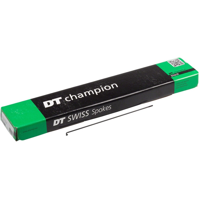 DT Swiss Champion Spoke: 2.0mm, 292mm, J-bend, Black, Box of 100