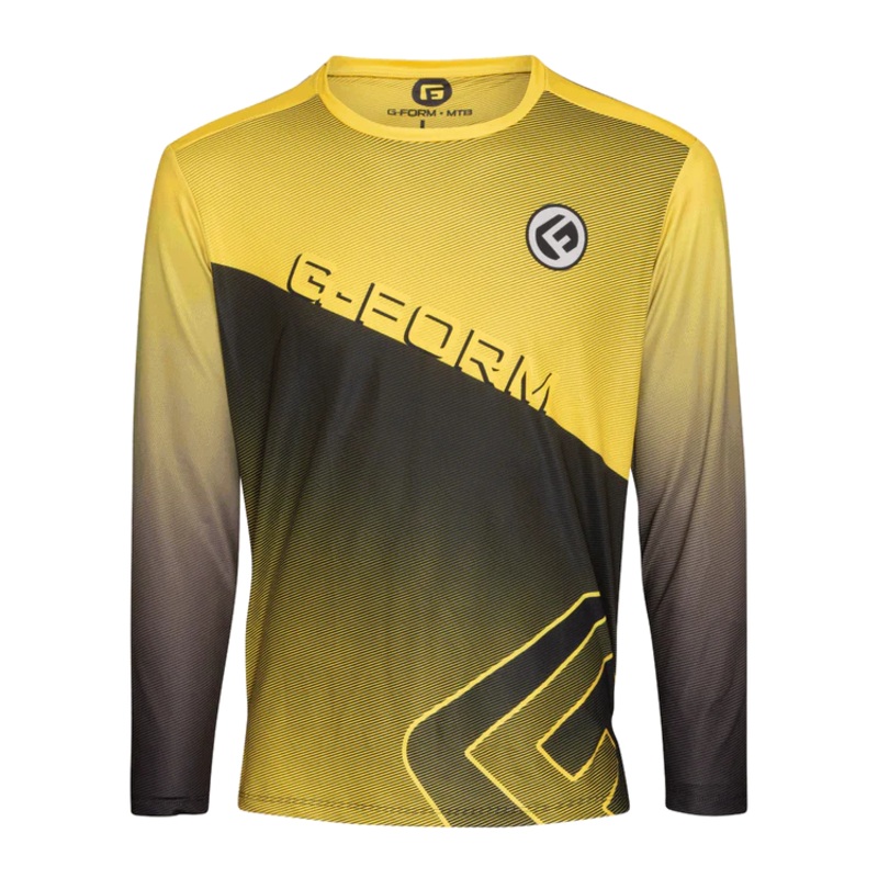 G-Form Podium Long Sleeve MTB Jersey – Race Yellow Race Yellow Small