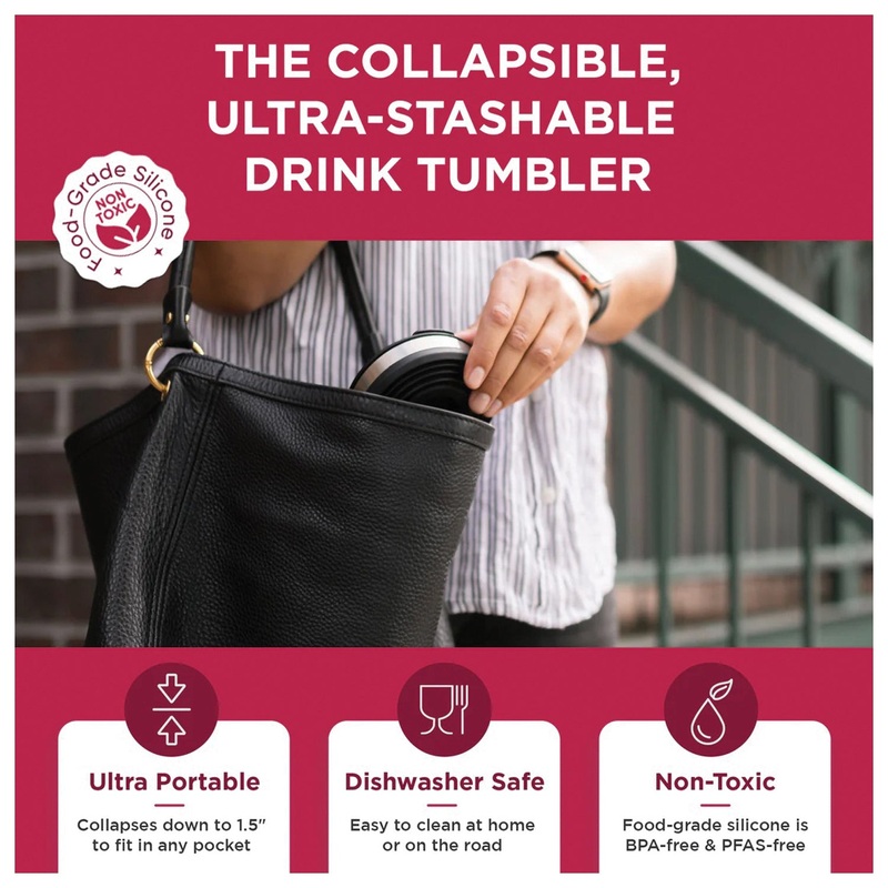 Hydaway Insulated Tumbler Raspberry