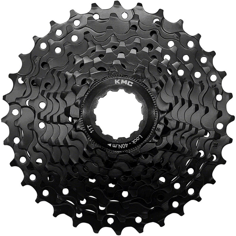 KMC REACT Cassette – 9-Speed, 11-32t, HG Driver Compatible, Black