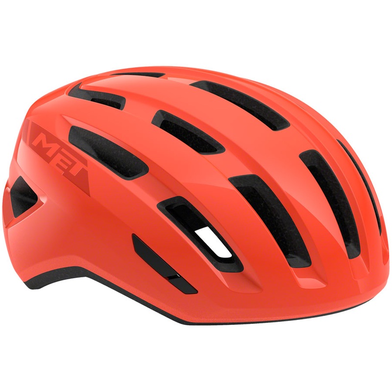 MET Miles Mips Helmet – Coral Glossy Medium
