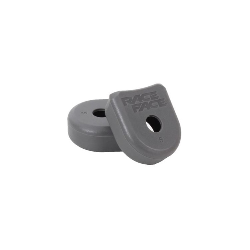 Race Face Alloy Crank Pedal Boots – Gray Gray 2 Pack