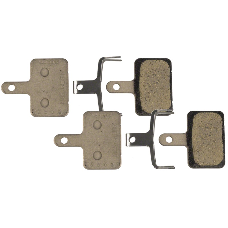 Shimano M05-RX Resin Disc Brake Pads with Steel Back Plate for BR-C601, M515 Calipers Smooth, Quiet, All-Conditions Performance