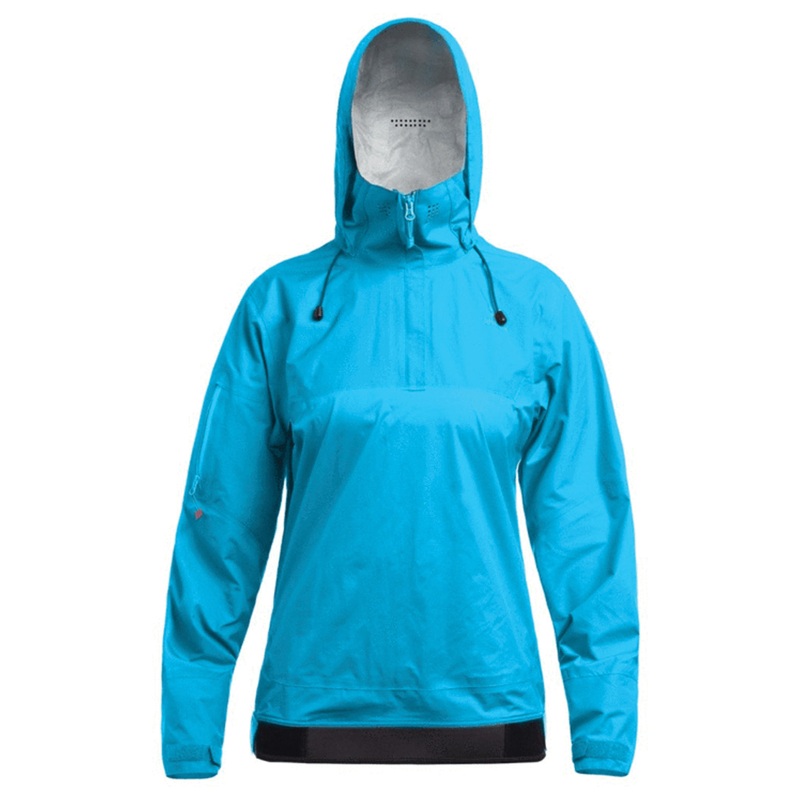 Level Six Ellesmere Women’s Waterproof 3-Season Jacket with eXhaust 2.5 UL Nylon, Adjustable Cuffs & Hood for Cycling & Water Sports S