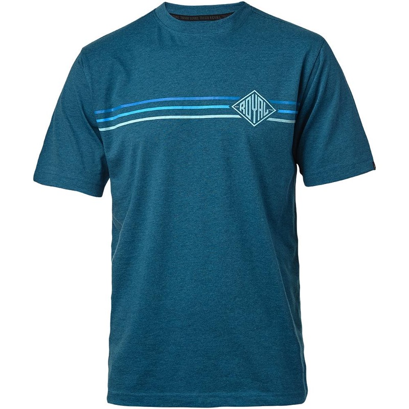 Royal Core Short Sleeve MTB Jersey – Stripe – Petrol Petrol Small