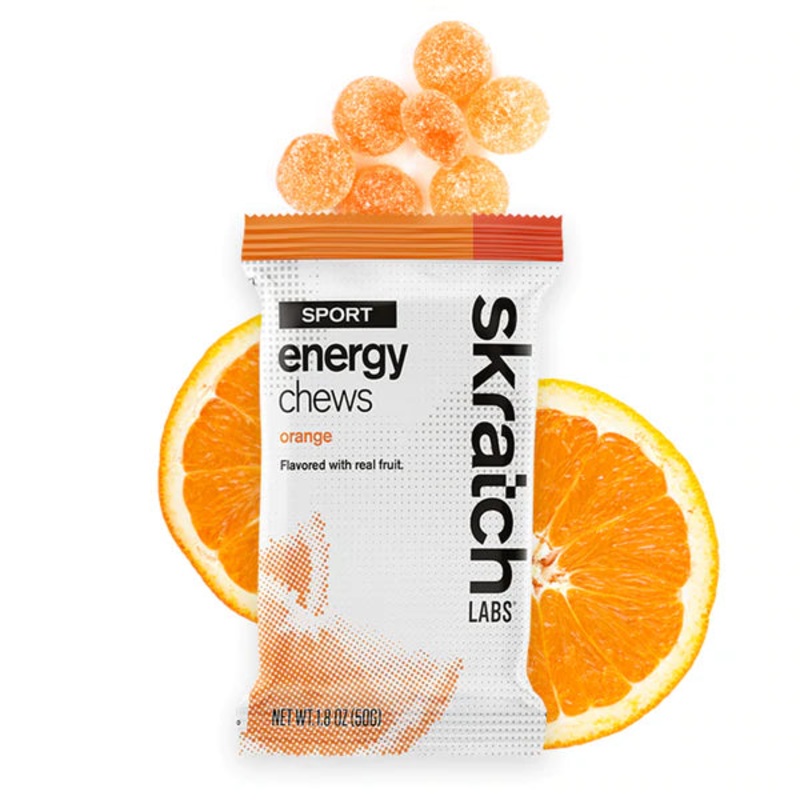 Skratch Labs Sport Energy Chews – Orange Orange 10 Pack
