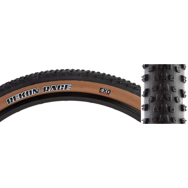 Maxxis Rekon Race Tire – 27.5 x 2.25 Clincher Wire Dark Tan/Black