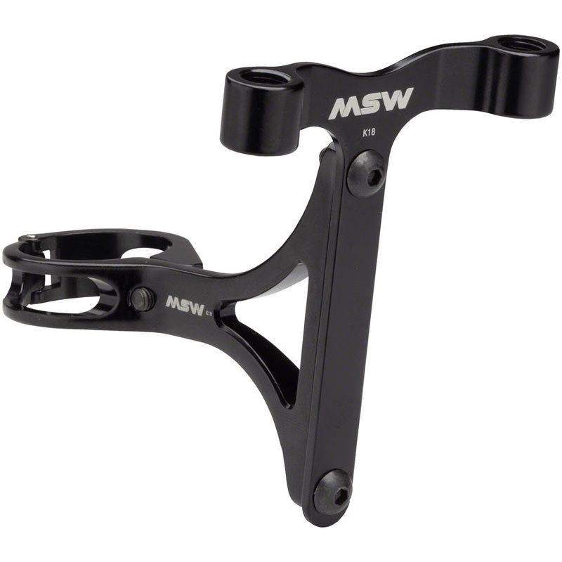 MSW Seltzer Mount – CO2 and Bottle Cage holder with 27.2mm clamp Black
