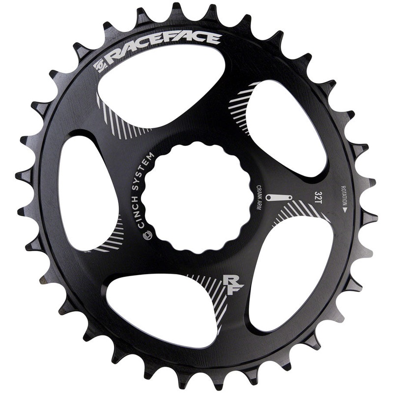 RaceFace Narrow Wide Oval Chainring: Direct Mount CINCH 34t Black