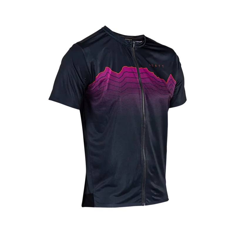 Leatt Trail 3.0 Short Sleeve MTB Jersey – Black – 2024 Black X-Small
