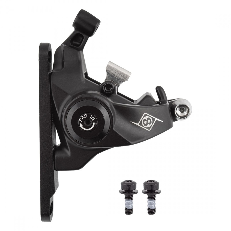 ORIGIN8 Vise II Flat Mount Mechanical Disc Brake Calipers  High-Performance Cable Actuated, Dual Piston, Compatible with Road, Cross & Gravel Bikes Front
