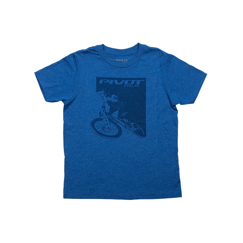 Pivot Rider Short Sleeve Tee – Youth – Blue Blue Small