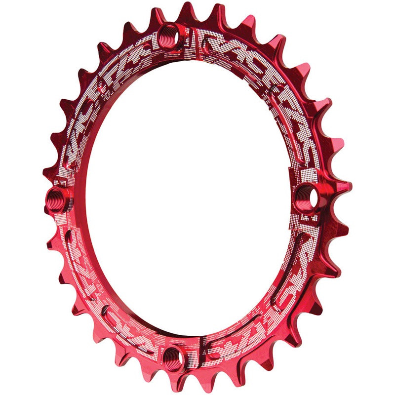 RaceFace Narrow Wide Chainring: 104mm BCD, 30t, Red
