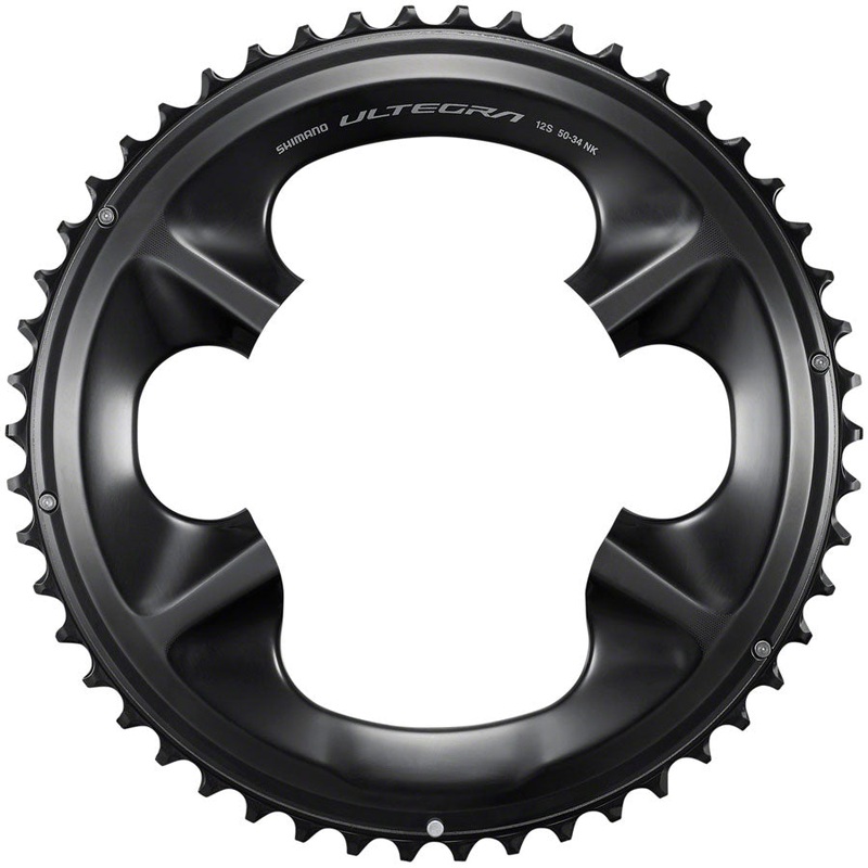 Shimano Ultegra FC-R8100 12-Speed Chainring – 50t, Asymmetric 110 BCD, Black, NK