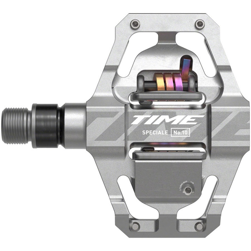 Time Speciale 10 Pedals – Dual Sided Clipless with Platform, Aluminum, 9/16″, Raw, Small, B1