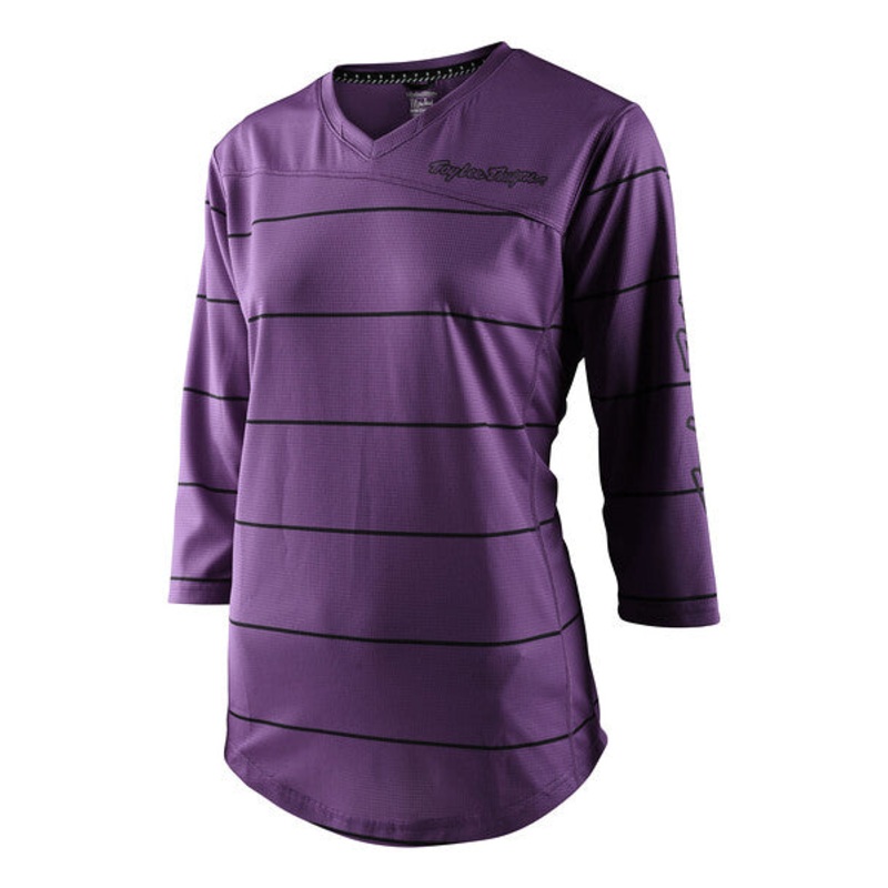 Troy Lee Designs Mischief 3/4 Sleeve MTB Jersey – Womens – Pinstripe – Orchid Orchid X-Small