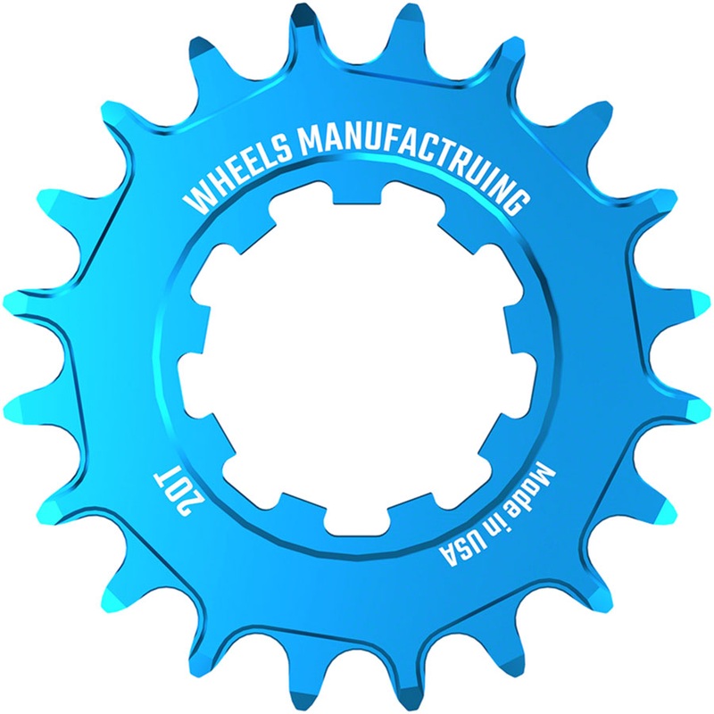 Wheels Manufacturing SOLO-SPEED Cog – 20t, Fits SOLO-SPLINE and SOLO-XD kits, Teal