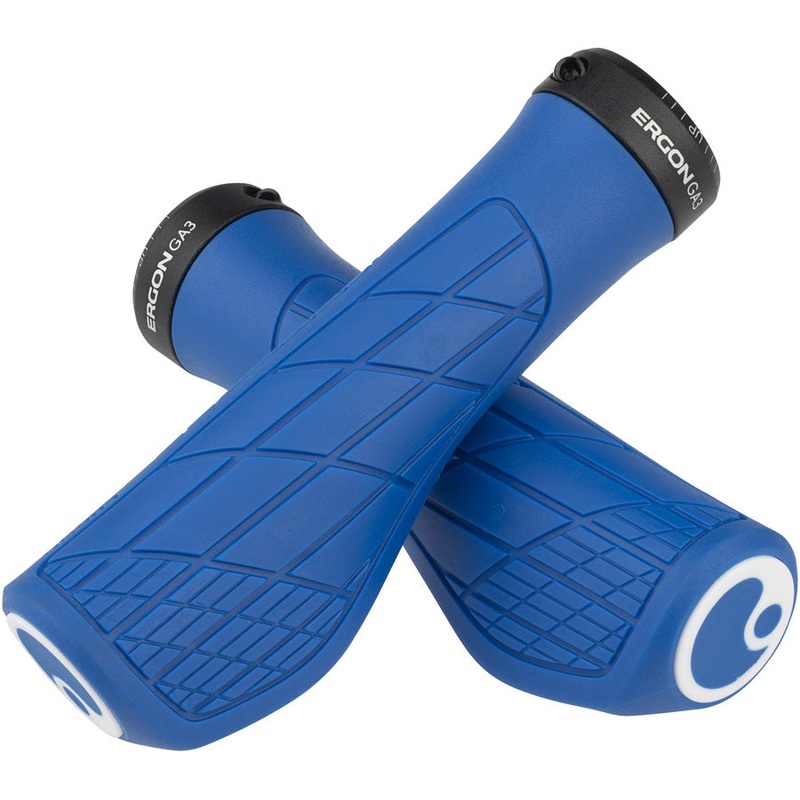 Ergon GA3 Grips – Midsummer Blue, Lock-On, Small