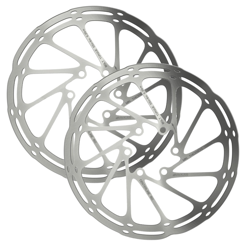 SRAM CenterLine 220mm Disc Brake Rotors Bundle UCI-Compliant, Steel, 6-Bolt, Road & Mountain Bike Compatibility