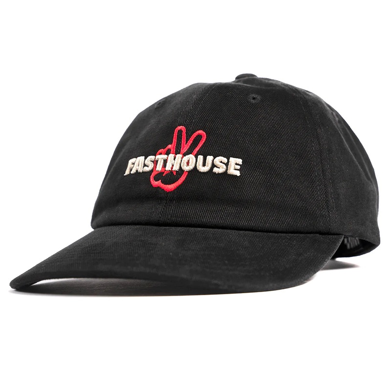 Fasthouse Coast 2 Coast Dad Hat – Black Black One Size