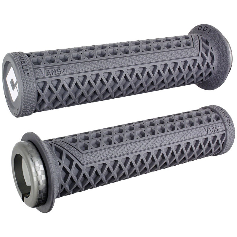 ODI Vans V2.1 Grips – White/Graphite/Gray, Lock-On