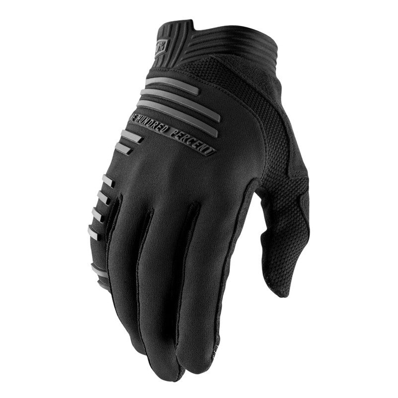 100% R-Core Glove – Black Black Small